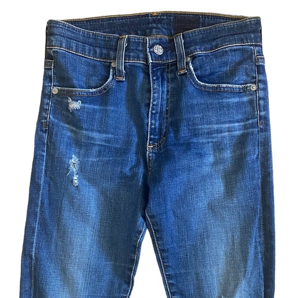 SOLD Adriano Goldschmied Women's Distressed Jeans 26R Skinny - Picture 4 of 13